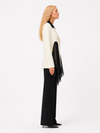 The	Ivory Contrast Blazer Set