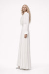 The Ivory Feather Pleated Set